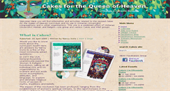 Desktop Screenshot of cakesforthequeenofheaven.org